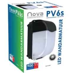 Ylumen Buitenlamp Nova - zwart - 14x26.5 cm