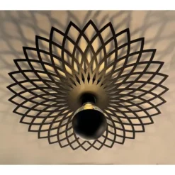 Ylumen Plafondlamp Ombra - zwart - 50x8 cm
