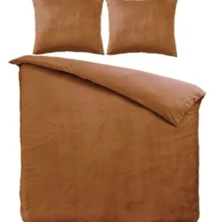 Zavelo Dekbedovertrek Velvet Comfort Brique-2-persoons (200 x 200/2...