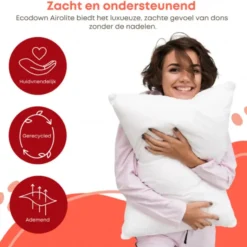 Zavelo Ecodown Hoofdkussen Synthetische Donsvezel