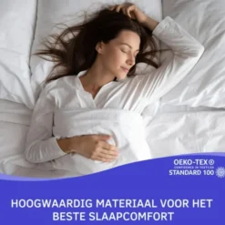 Zavelo Katoen Molton Waterdicht PU Hoeslaken-Lits-jumeaux (180x210 cm)