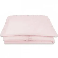 Zavelo Peuter Dekbedovertrek Royal Ruches Roze 120 x 150 cm