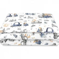 Zavelo Peuter Dekbedovertrek Cars Blauw 120 x 150 cm