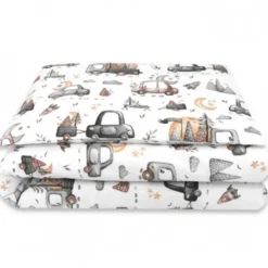 Zavelo Peuter Dekbedovertrek Cars Grijs 120 x 150 cm