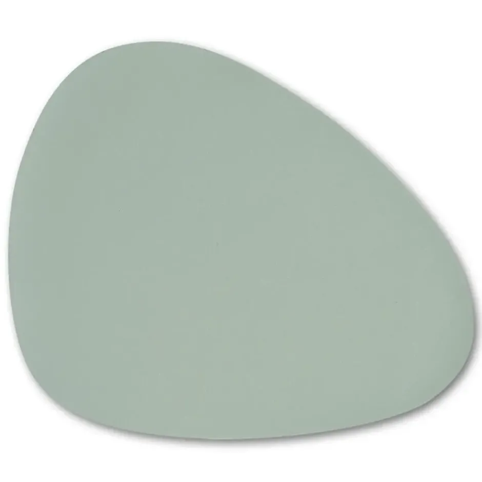 Zeller Glazenonderzetters - 6x stuks - Lederlook groen - 10x12cm