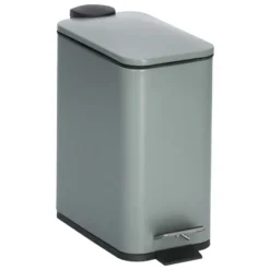 Zeller Prullenbak/pedaalemmer - metaal/kunststof - 5L - soft close