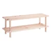 Zeller Schoenenrek - hout - 2-laags - 80 x 26 x 29 cm