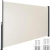 Zijmarkies - Beige - 287x184 cm - Waterdicht Polyester - Gepoedercoat Staal