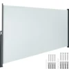 Zijmarkies - Uittrekbare Markies - Waterafstotend - Grijs - Poedercoat Frame