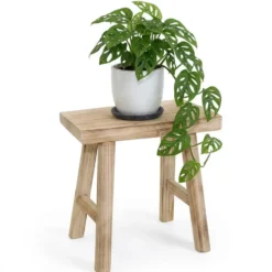 Zit krukje voor kinderen Deco - lichtbruin - 40 x 22 x 26 cm